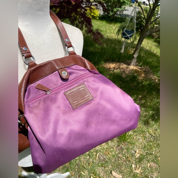 Coach’s Brown Pebbled Leather Satchel - Picture 5 of 12